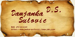 Damjanka Šulović vizit kartica